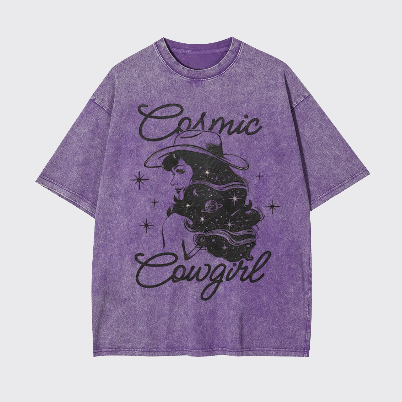 Vintage Cosmic Cowgirl Western Garment-dye Tees