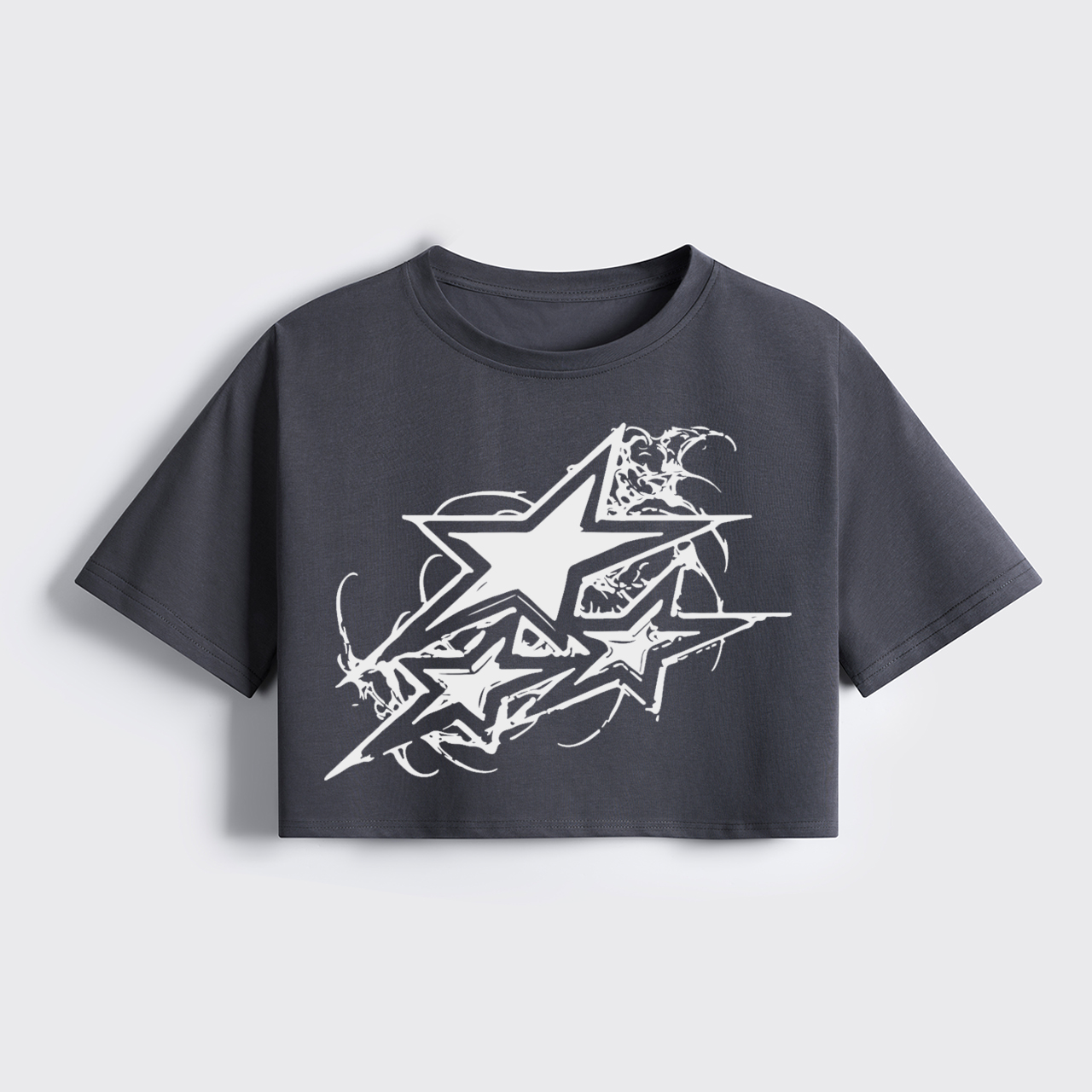 Retro Star Cowgirl Cropped Boxy Tee