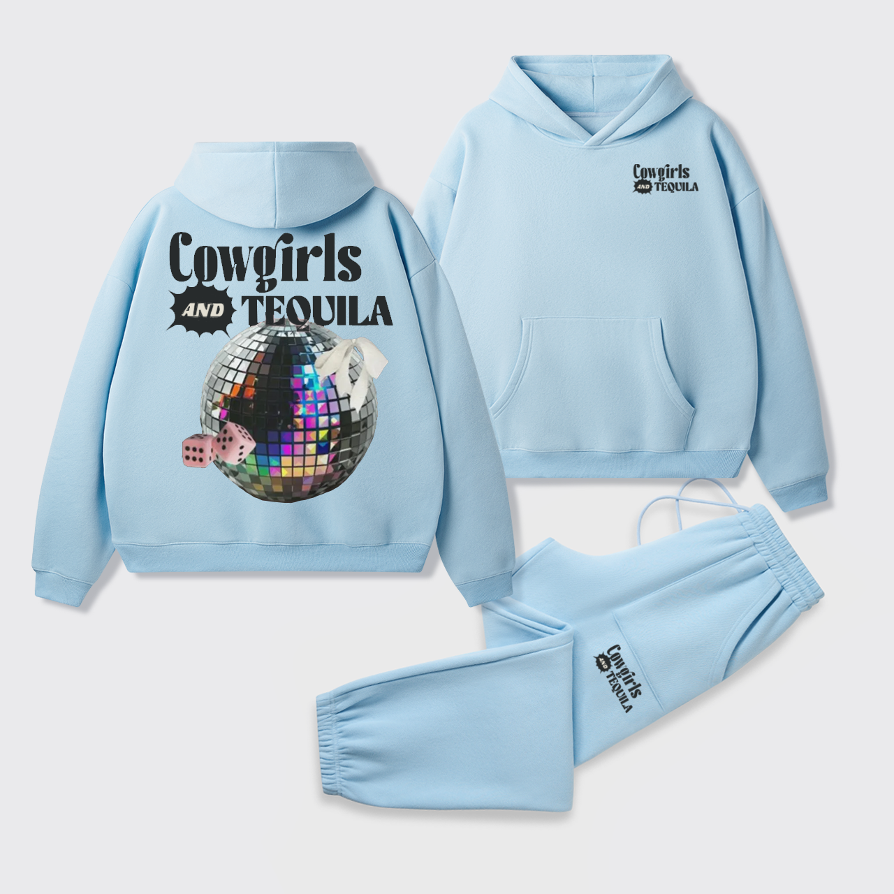 Cowgirls and Tequila Hoodie Set
