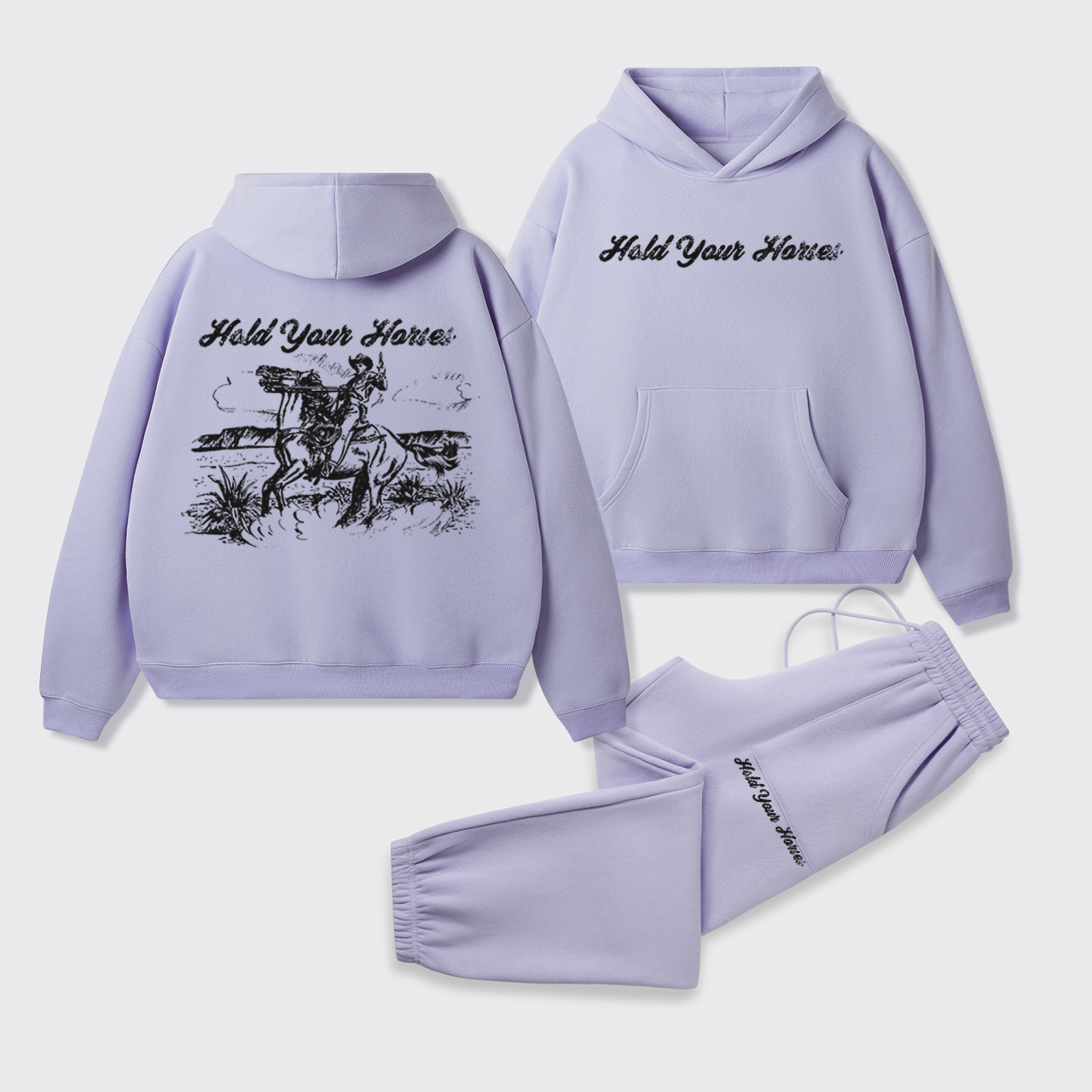 Hold Your Horses Hoodie Set