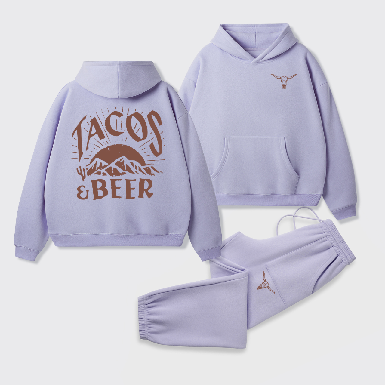 Tacos and Beer Hoodie Set