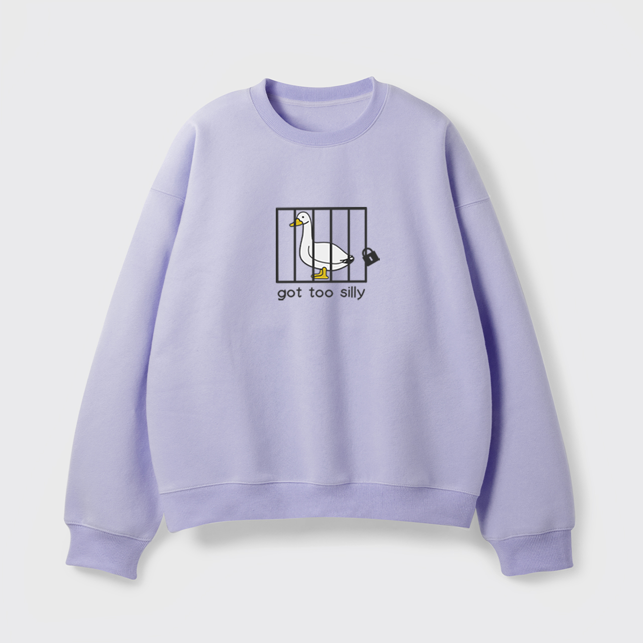 Got Too Silly Embroidered Fleece Sweatshirt