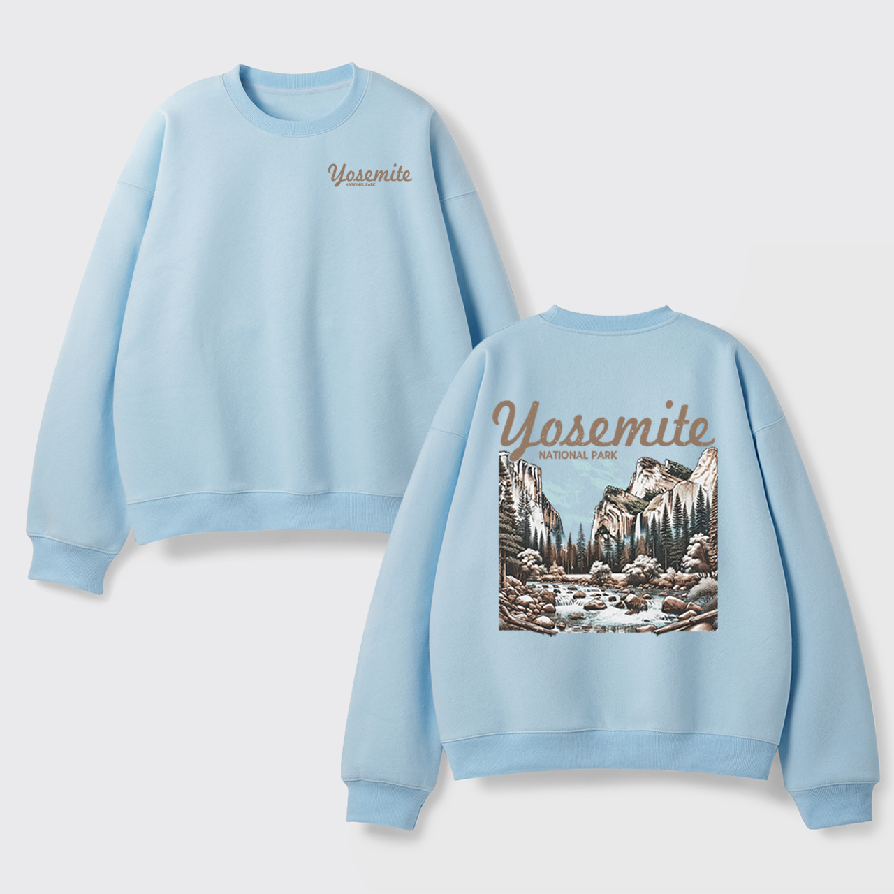 Vintage Yosemite National Park Fleece Sweatshirt