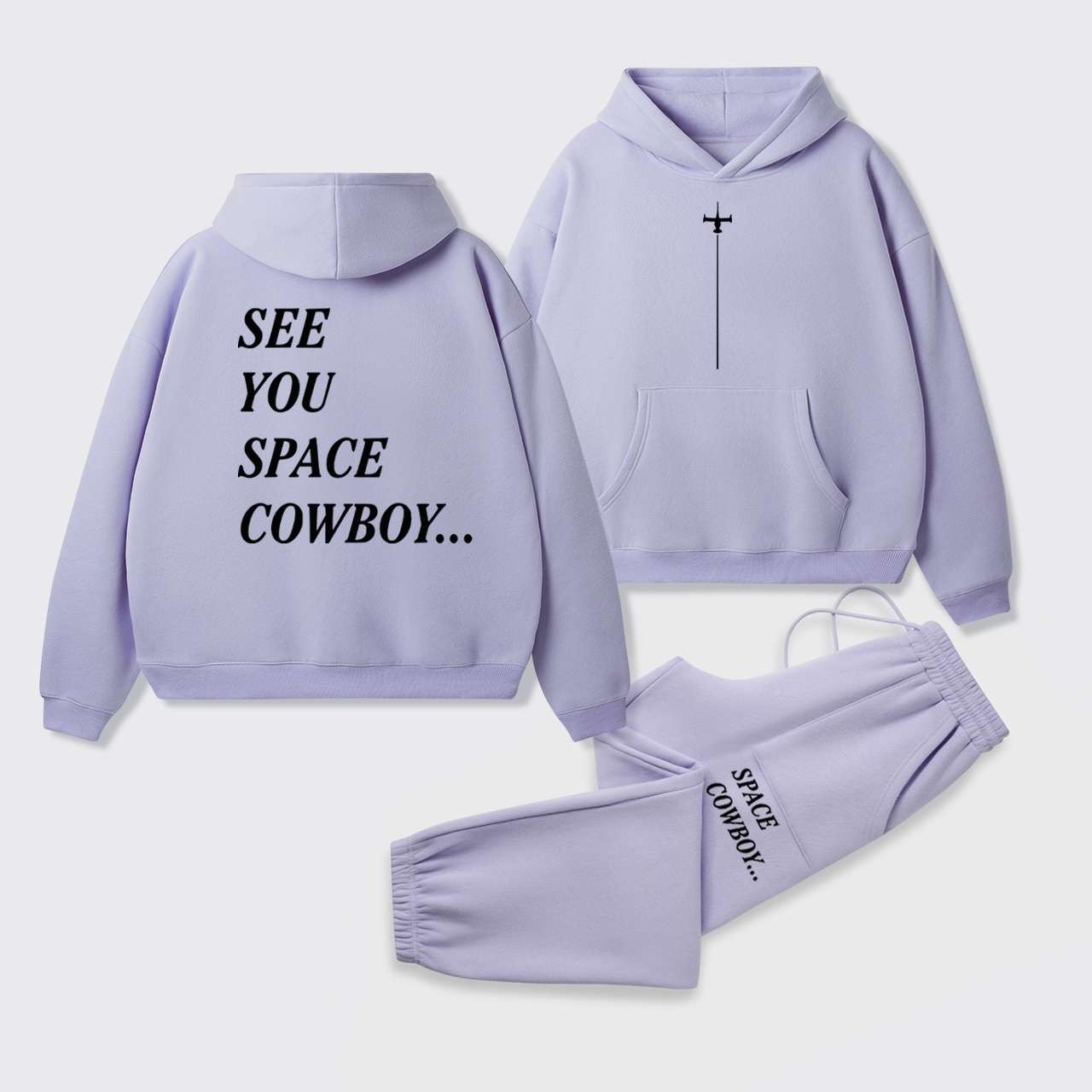 See You Space Cowboy Fleece Hoodie Set