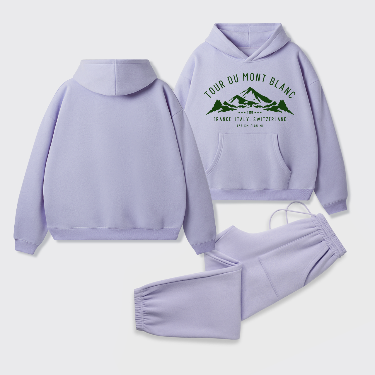 Tour Du Mont Blanc Fleece Hoodie Set