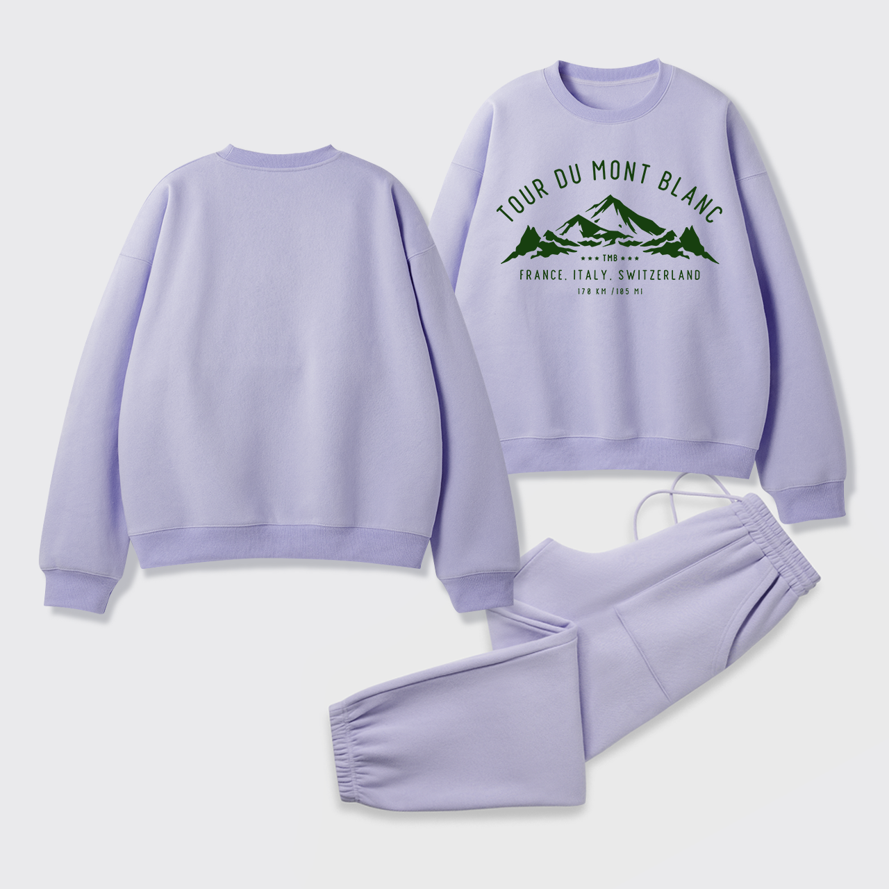 Tour Du Mont Blanc Fleece Sweatshirt Set