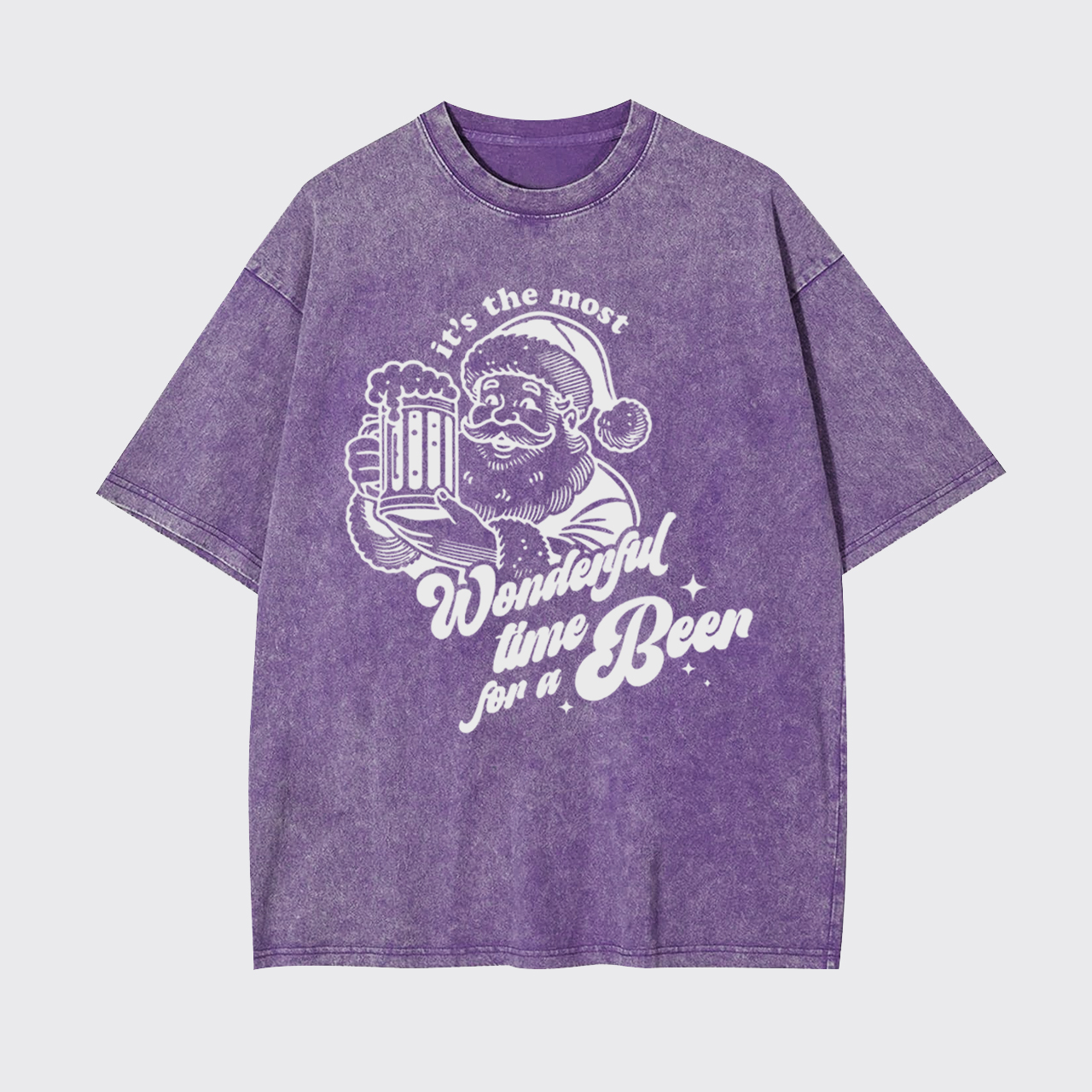 Retro Santa Claus Garment-dye Tees