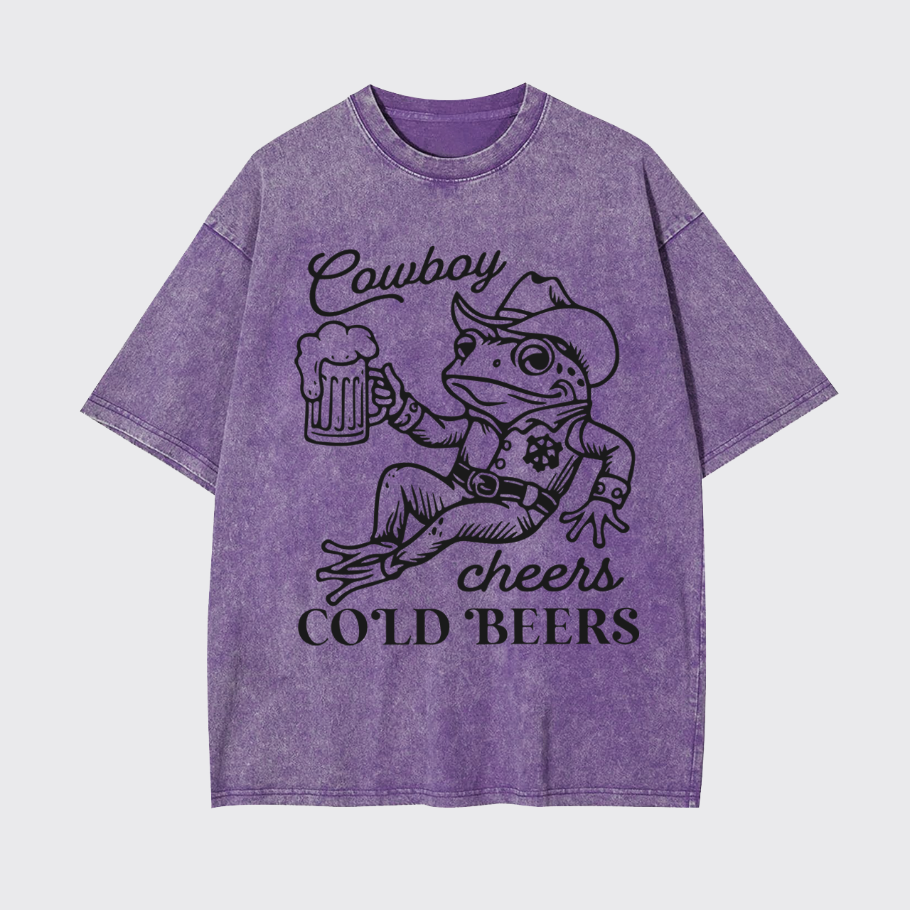 Cowboy Cheers Cold Beers Garment-dye Tees