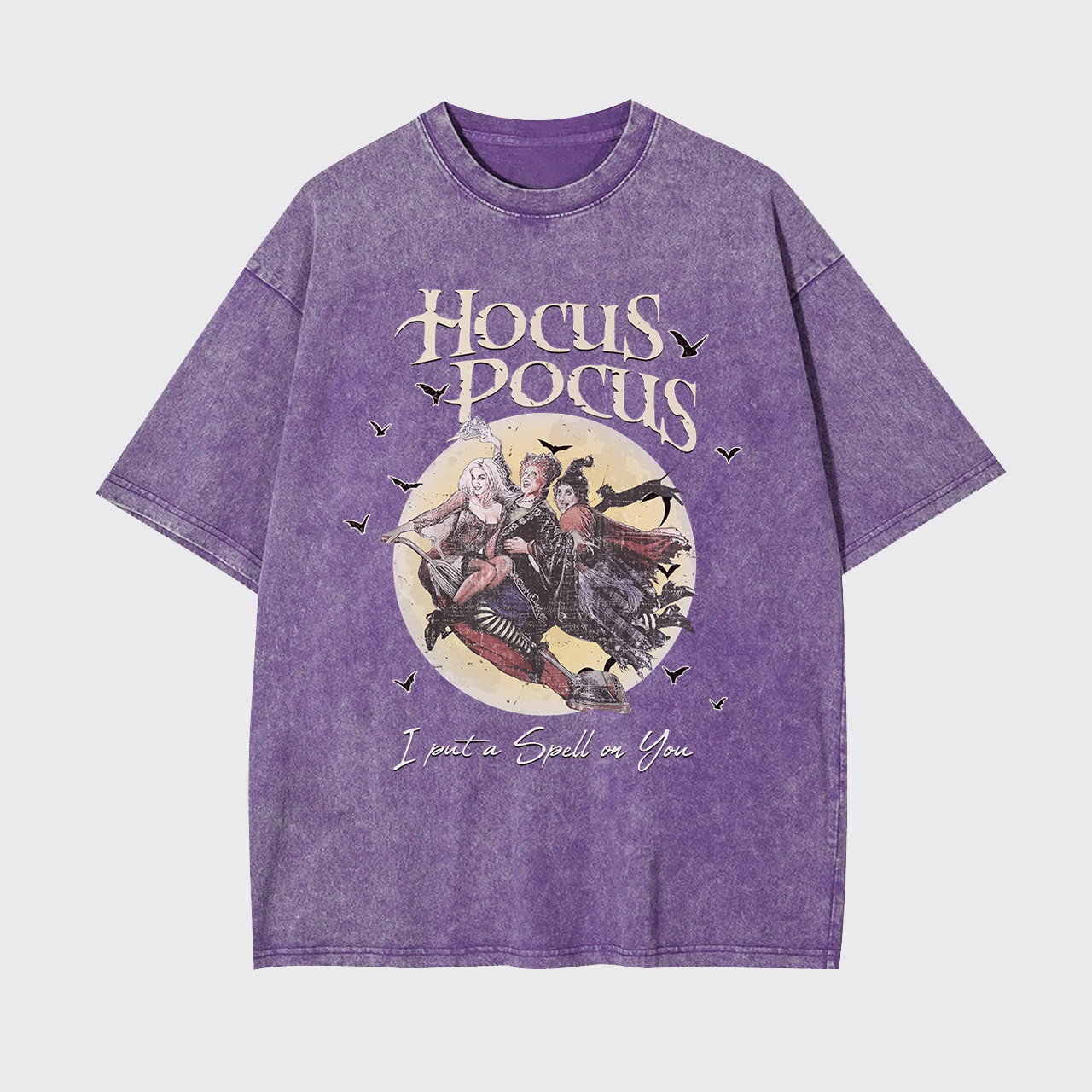 Retro Witch Halloween Garment-dye Tees