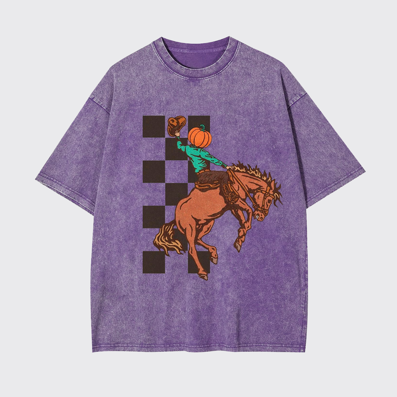 Halloween Cowboy Headless Horseman Garment-dye Tees