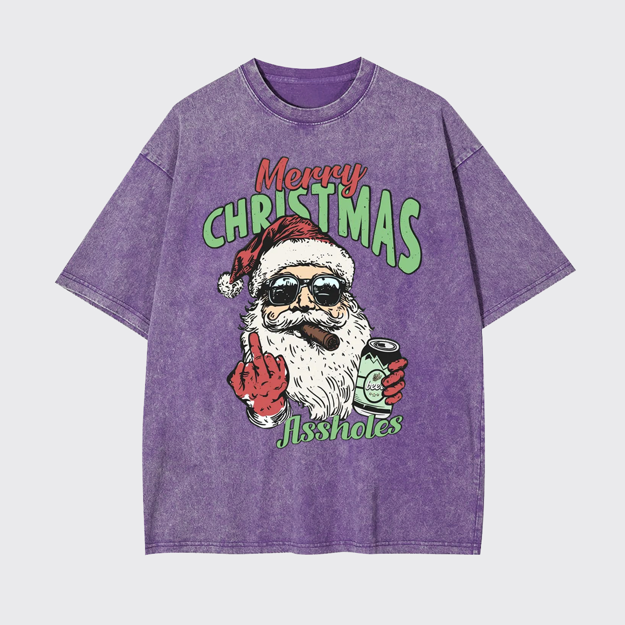 Merry Christmas Assholes Garment-dye Tees