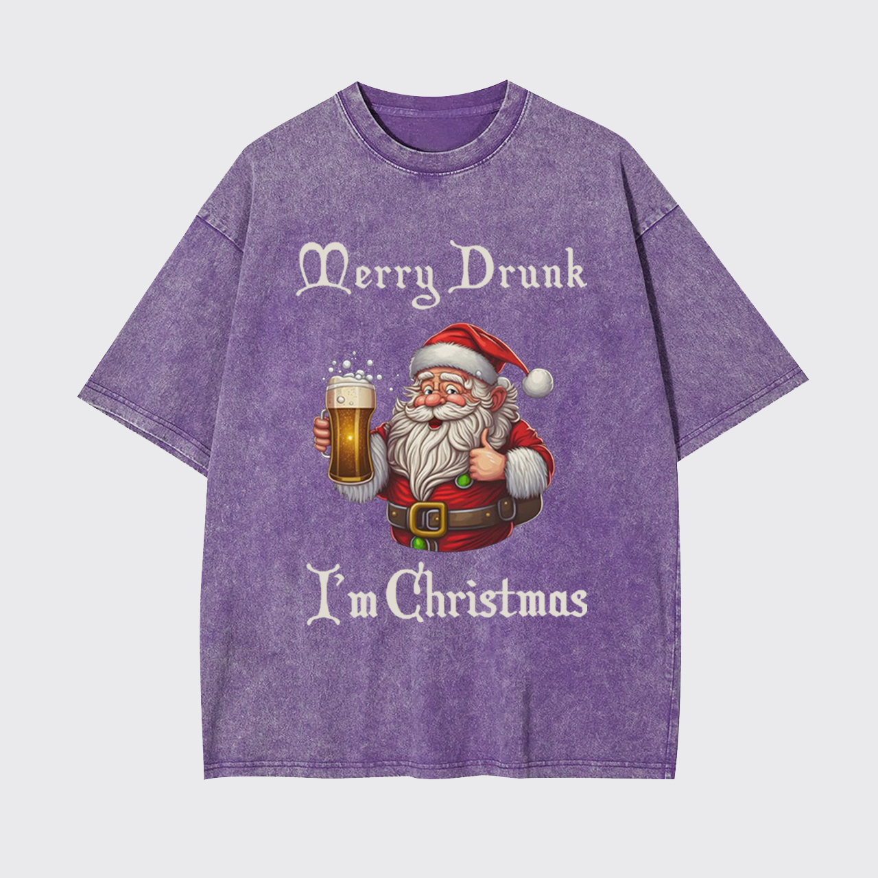 Merry Drunk I'm Christmas Garment-dye Tees