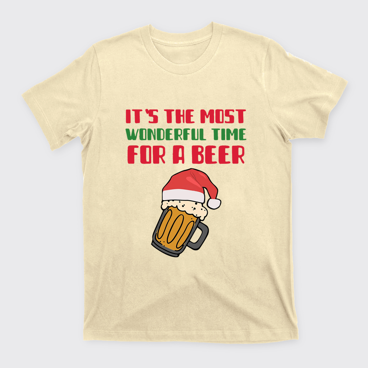 It's The Most Wonderful Time For A Beer Funny Christmas T-Shirts