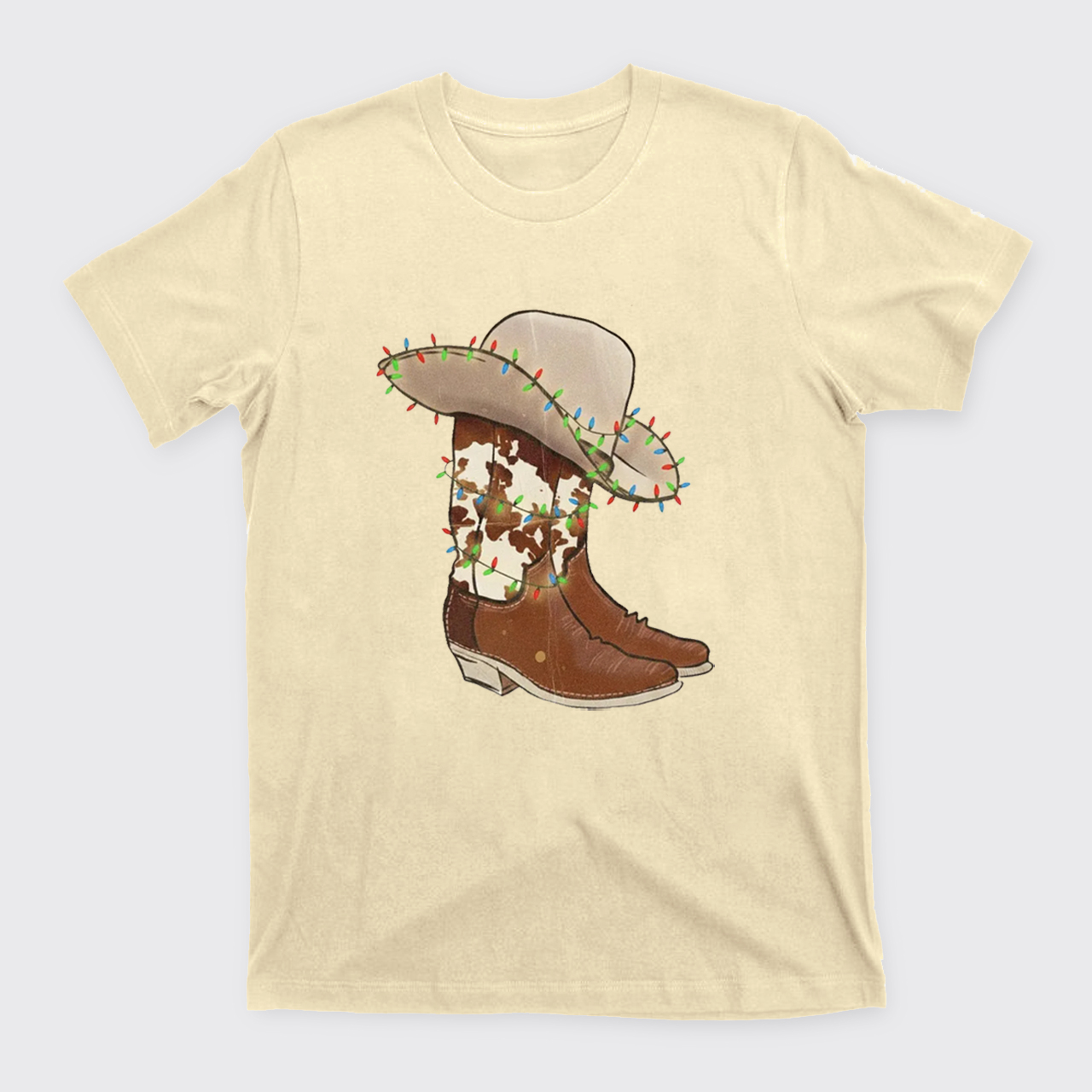 Christmas Cowgirl Boots T-Shirts