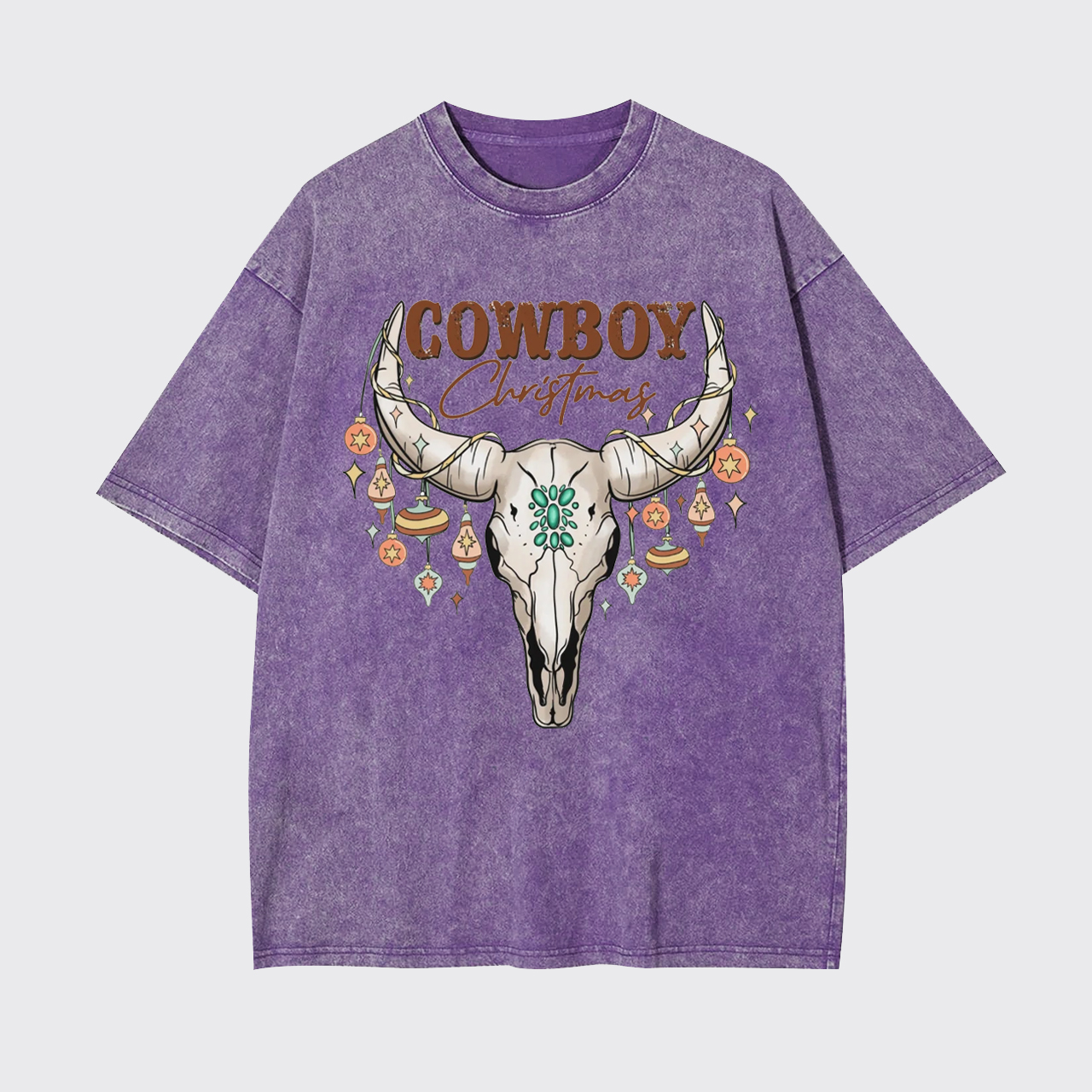 Cowboy Christmas Garment-dye Tees