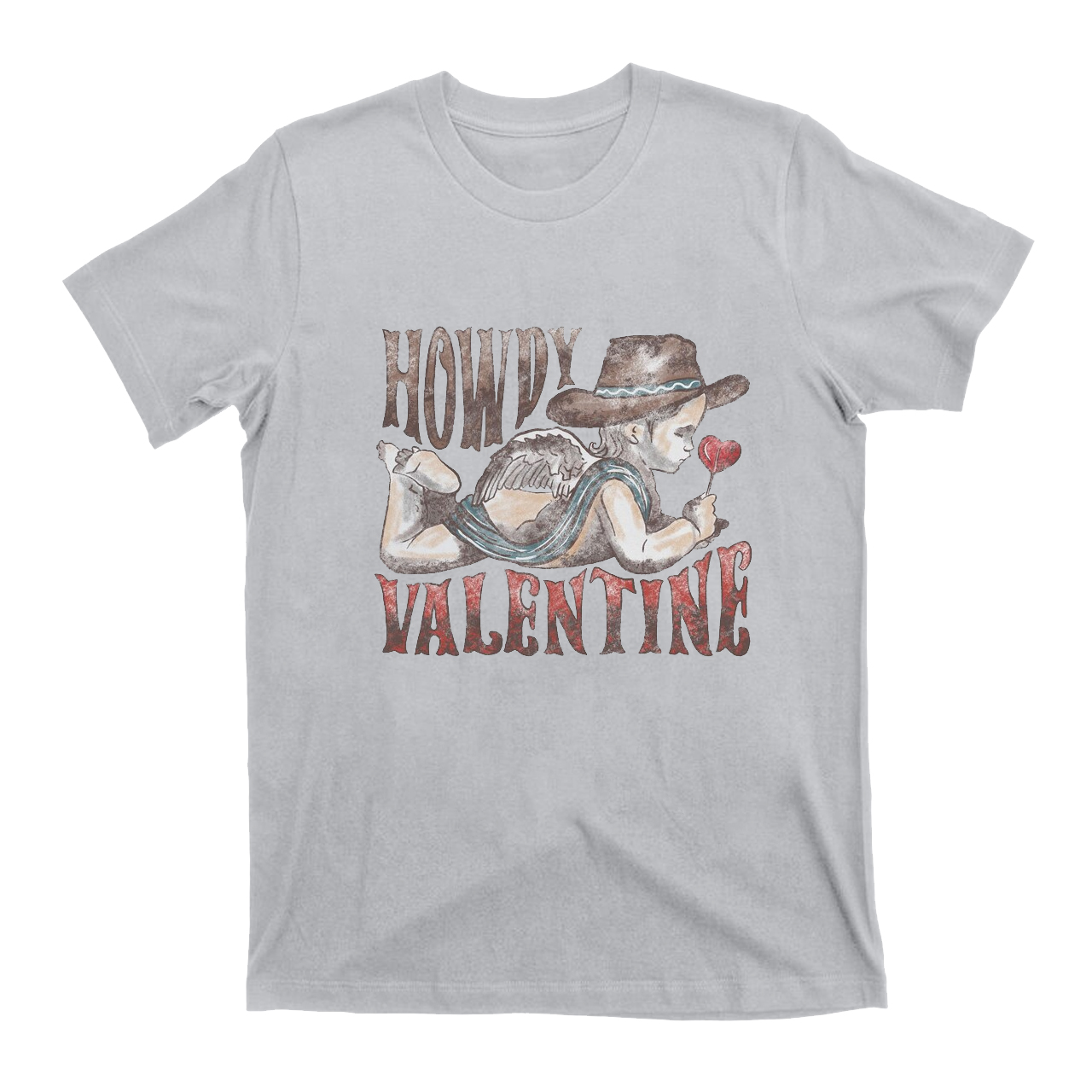 Howdy Cupid Give Courage to All Love Valentine T-Shirts