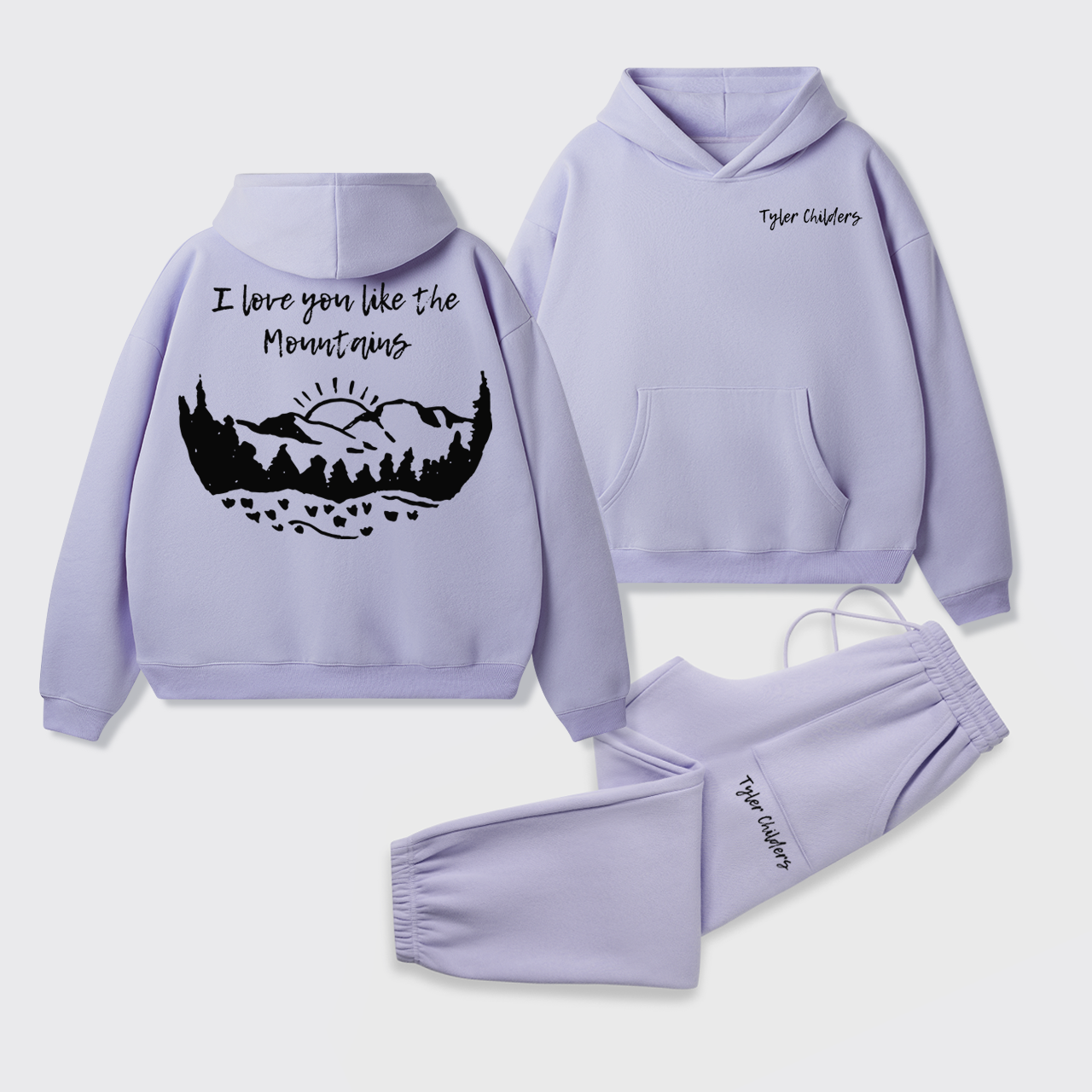 Fleece Tyler Childers Like The Mountains Hoodie Set
