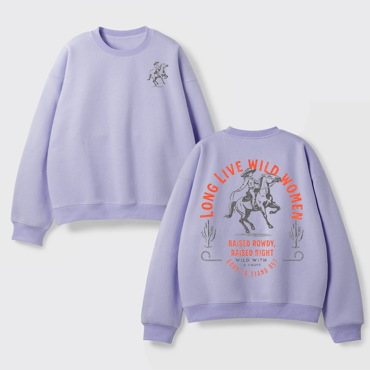 Fleece Long Live Wild Women Sweatshirt