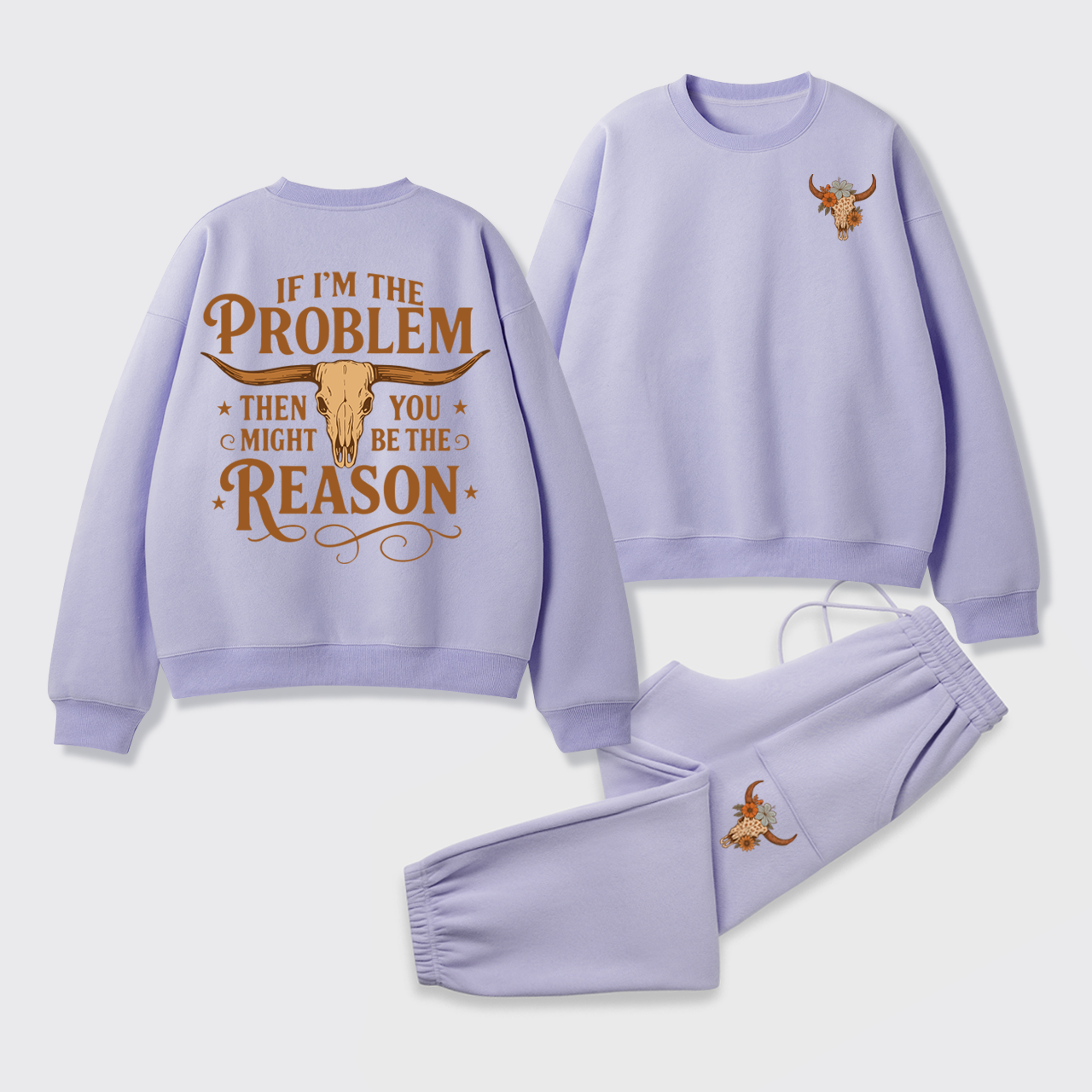 Fleece Country Music Western Sweatshirt Set