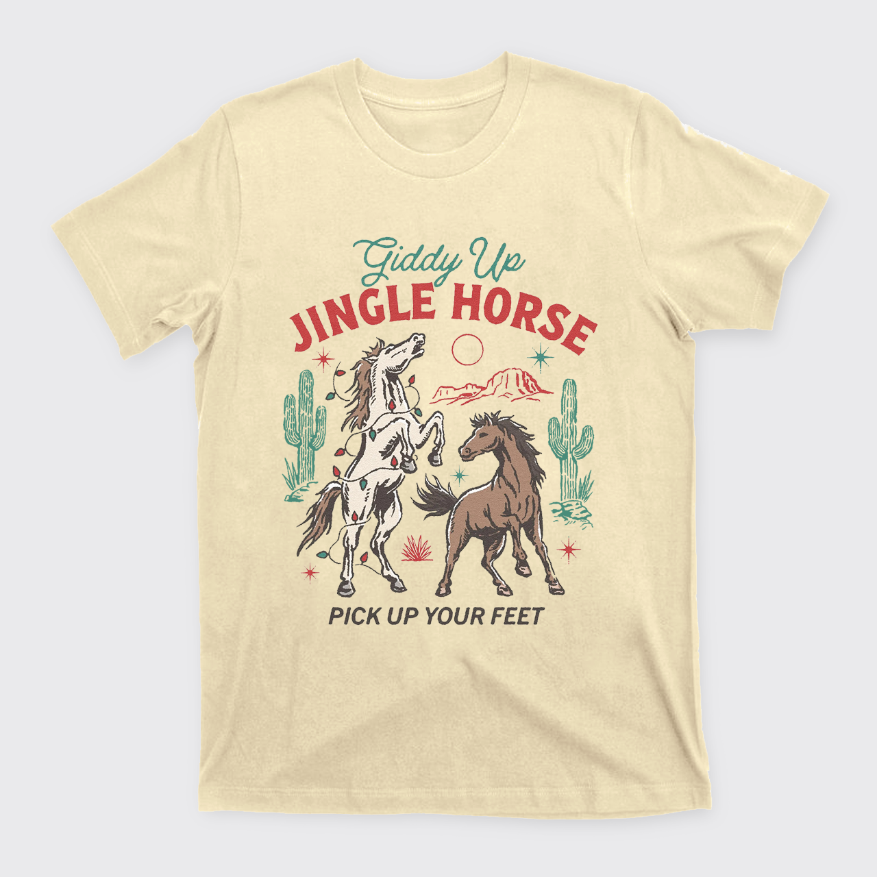 Giddy Up Jingle Horse Christmas T-Shirts