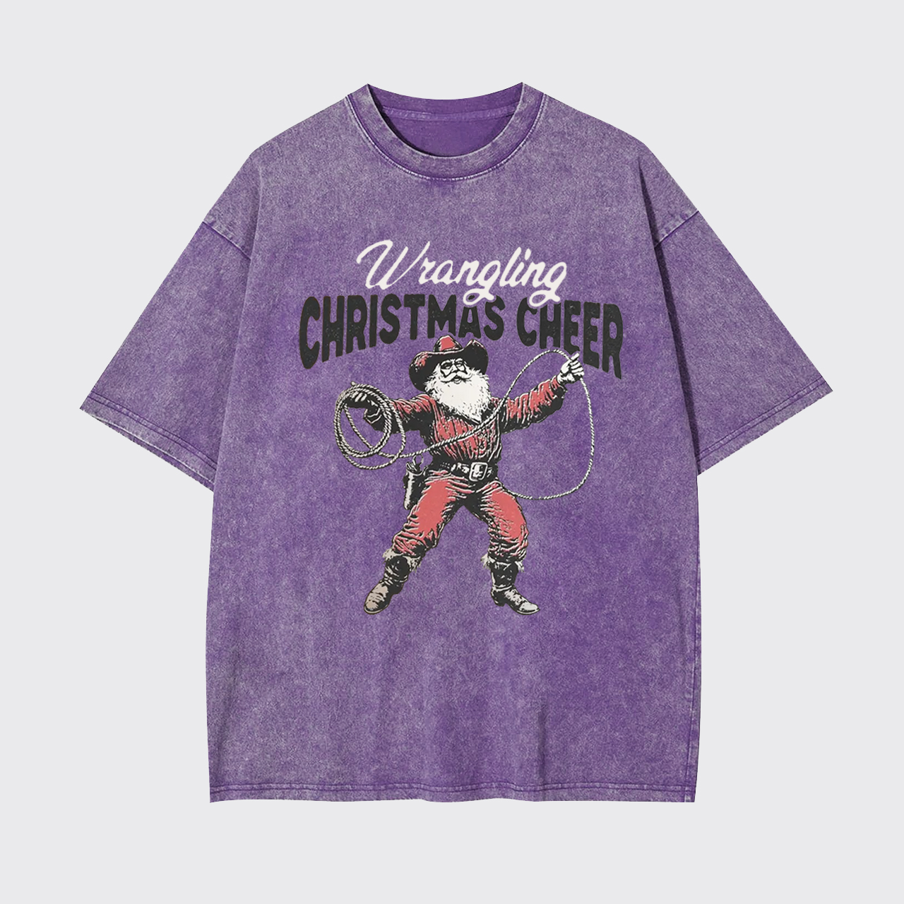 Wrangling Christmas Cheer Garment-dye Tees