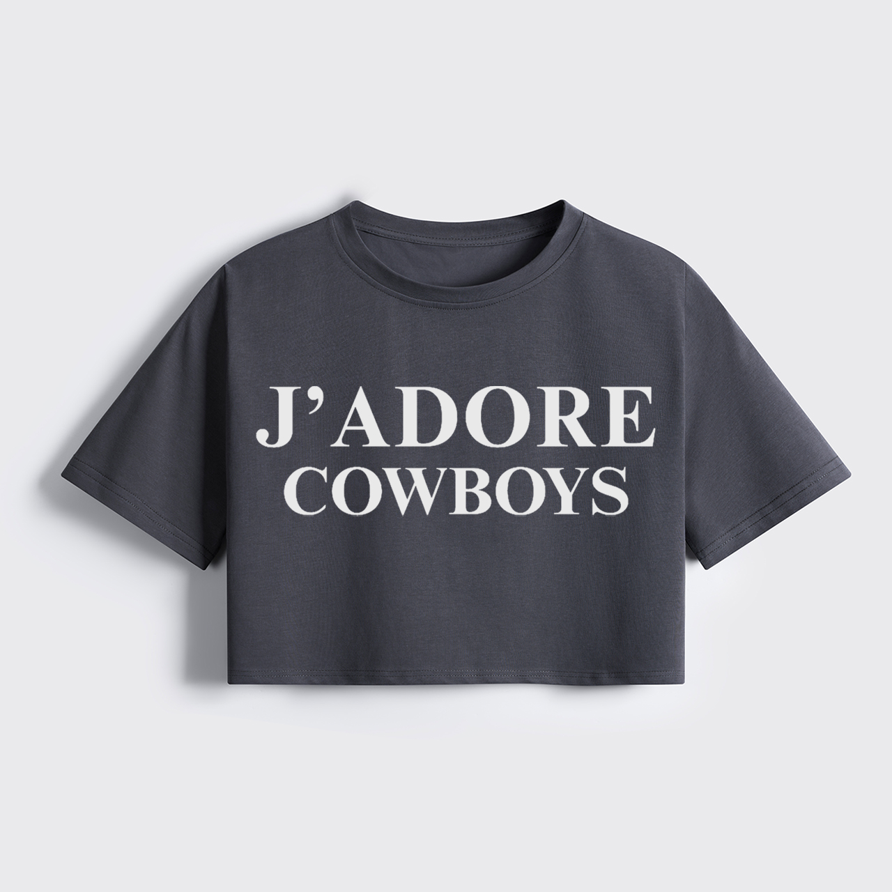 J'ADORE COWBOYS Cropped Boxy Tee