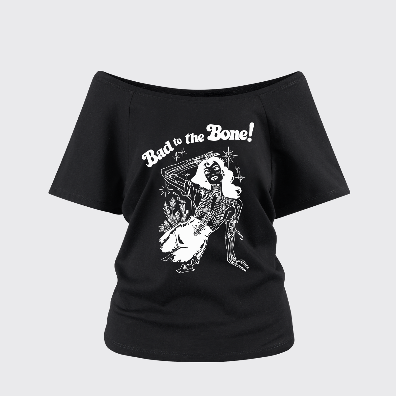 Bad To The Bone Off Shoulder Top