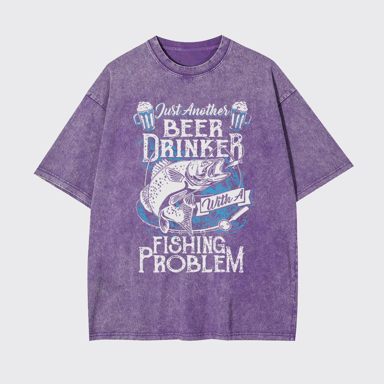 Beer Drinker with a Fishing Problem Garment-dye Tees