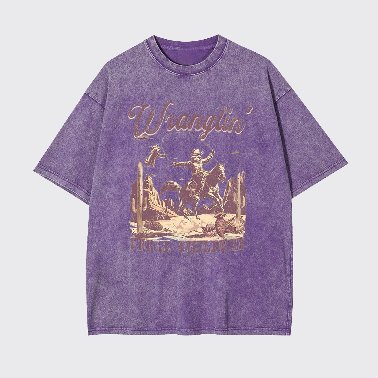 Raccoon Rodeo Western Garment-dye Tees