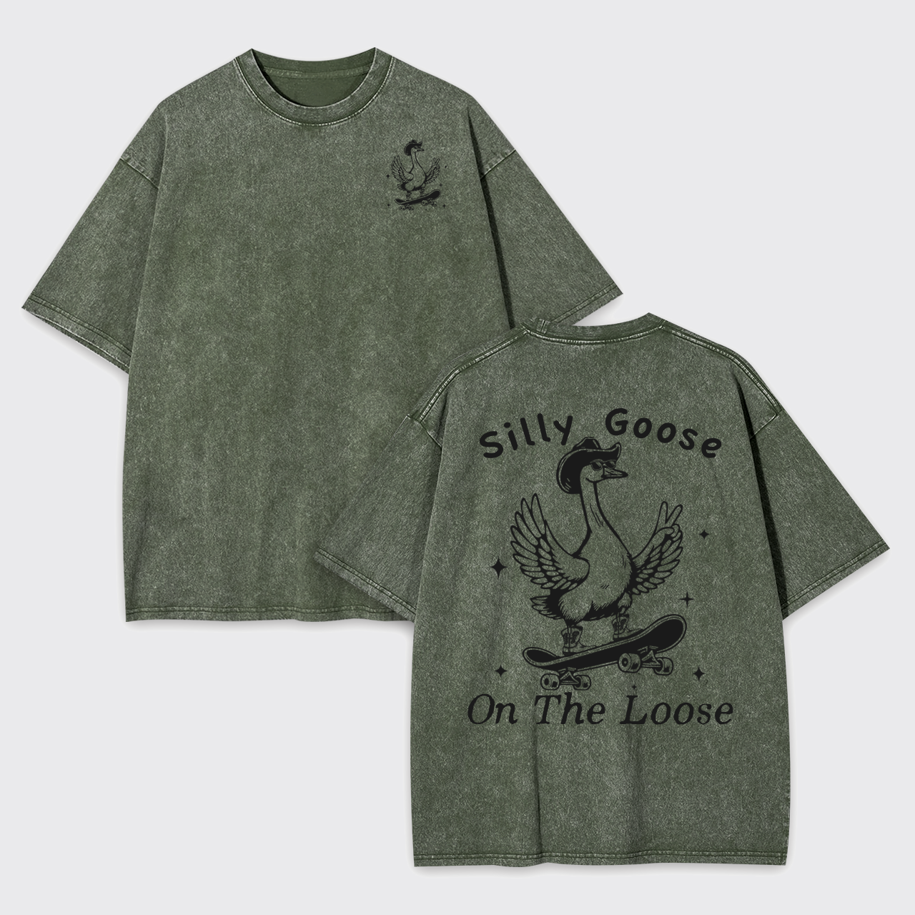 Silly Goose On The Loose Garment-dye Tees