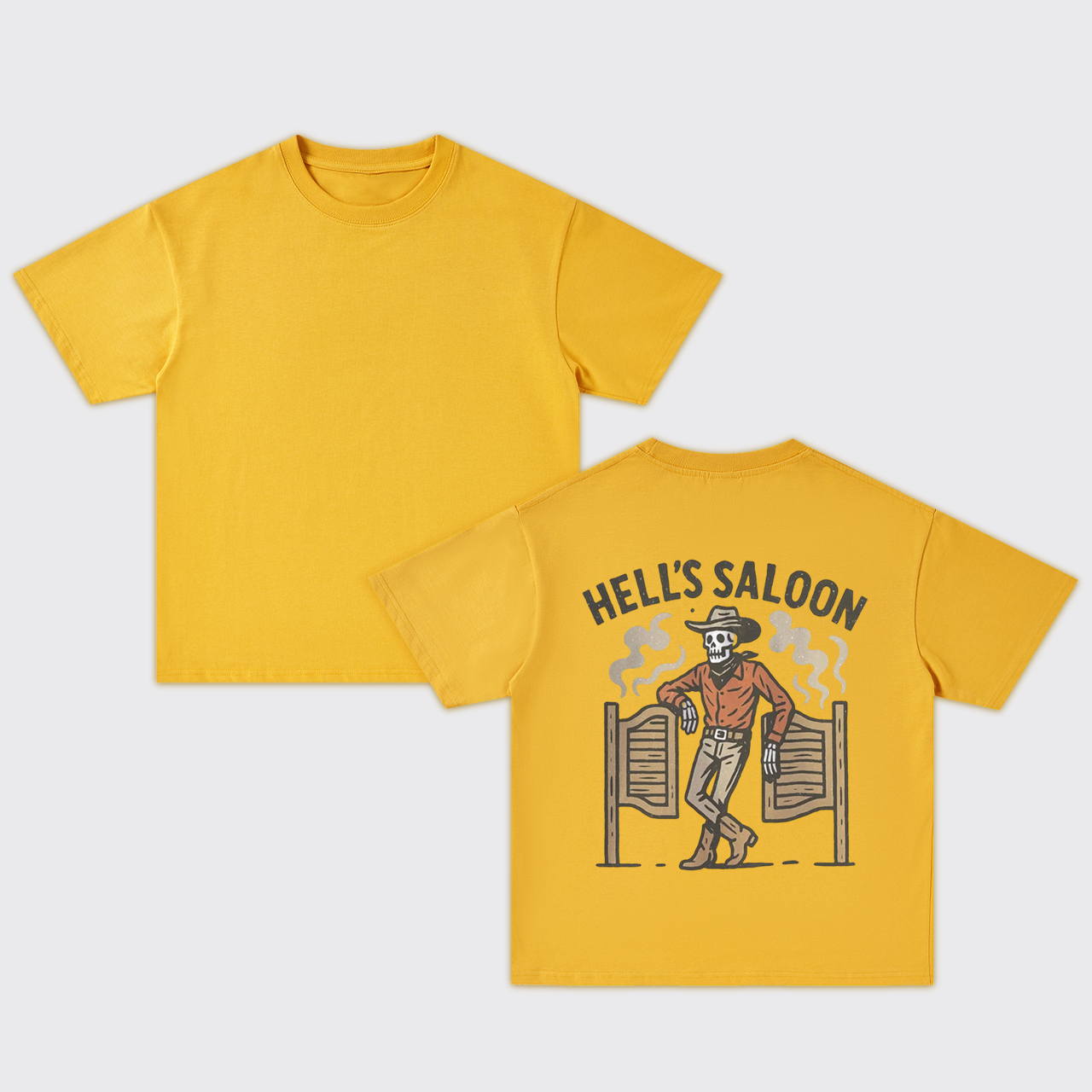 Retro Halloween Skeleton Oversize T-Shirts