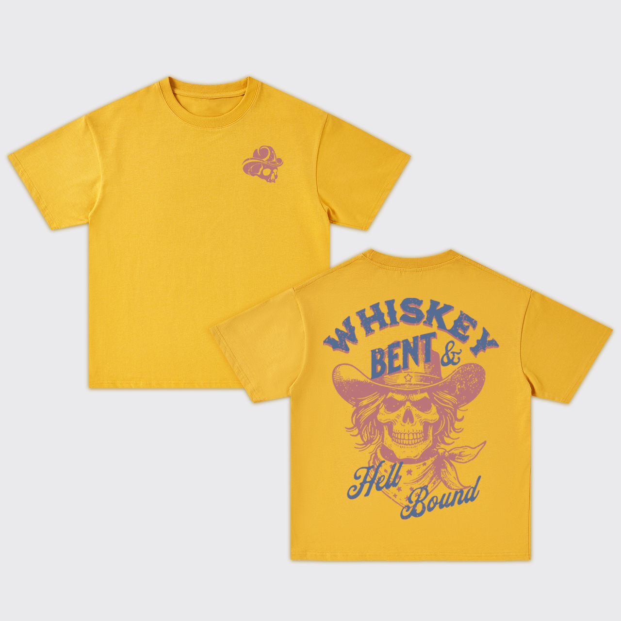 Whiskey Bent & Hell Bound Oversize T-Shirts