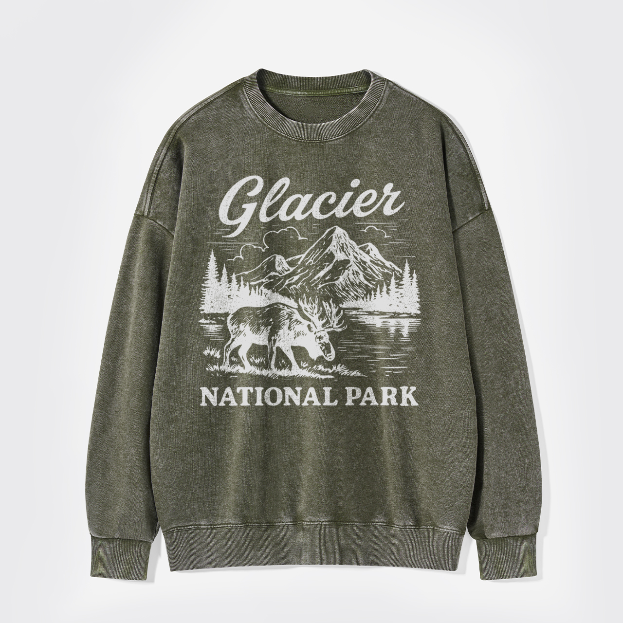 Glacier National Park Washed Sweatshirts