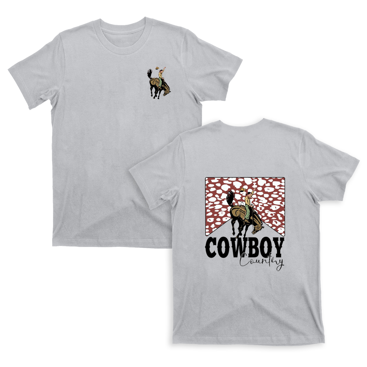 Cowboy Country Leopard Print T-Shirts