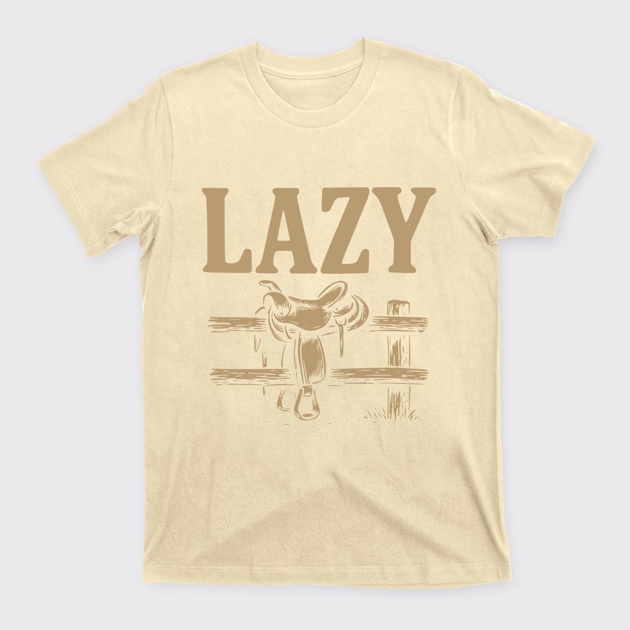 Lazy Cowboy Saddle T-Shirts