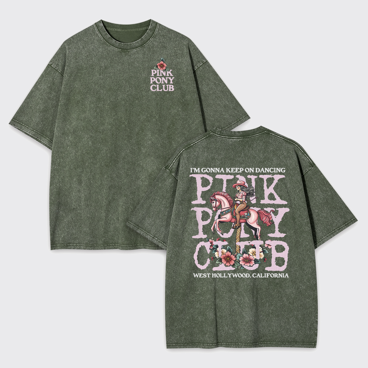 Pink Pony Club Garment-dye Tees