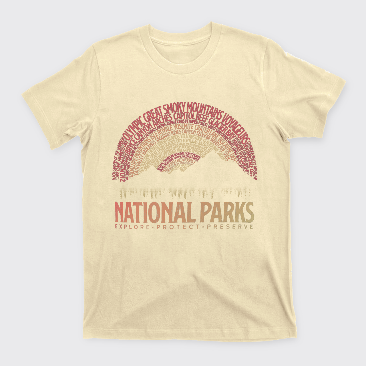 Vintage National Parks Camping T-Shirts