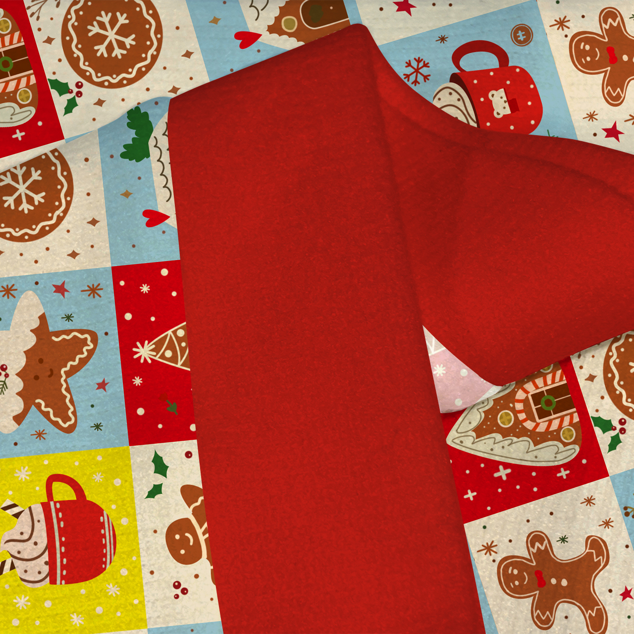 Fuzzy Merry Patch Red Ugly Cardigan Sweaters