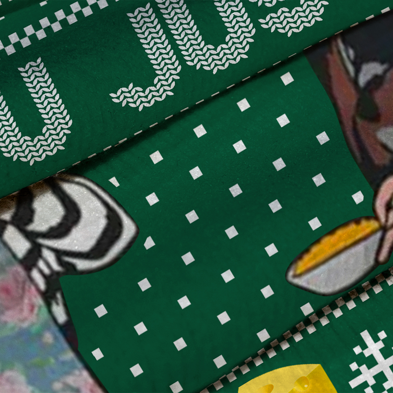 You Just Fold It In Meme Christmas Ugly Knit Sweatshirt