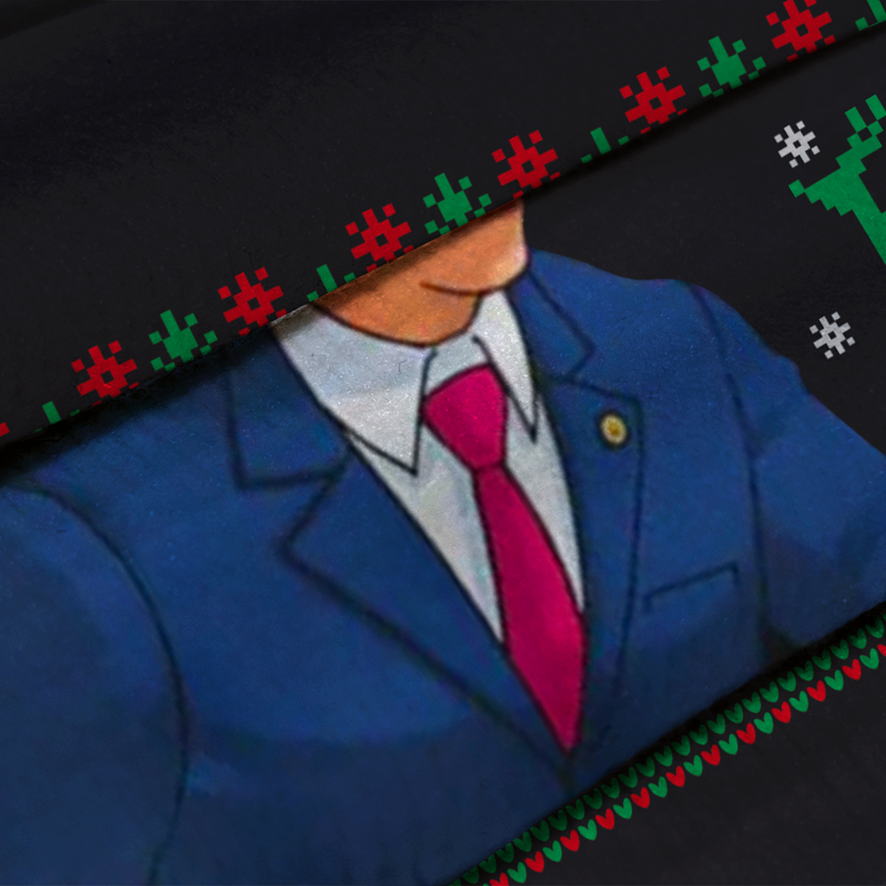 Almost Christmas Game Ugly Knit Sweatshirt