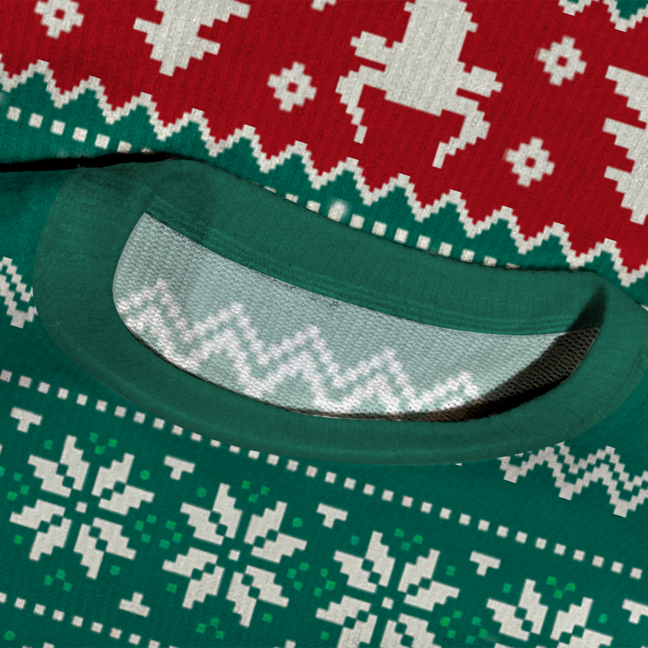 Christmas Cattle Cheer Ugly Knit Sweatshirt