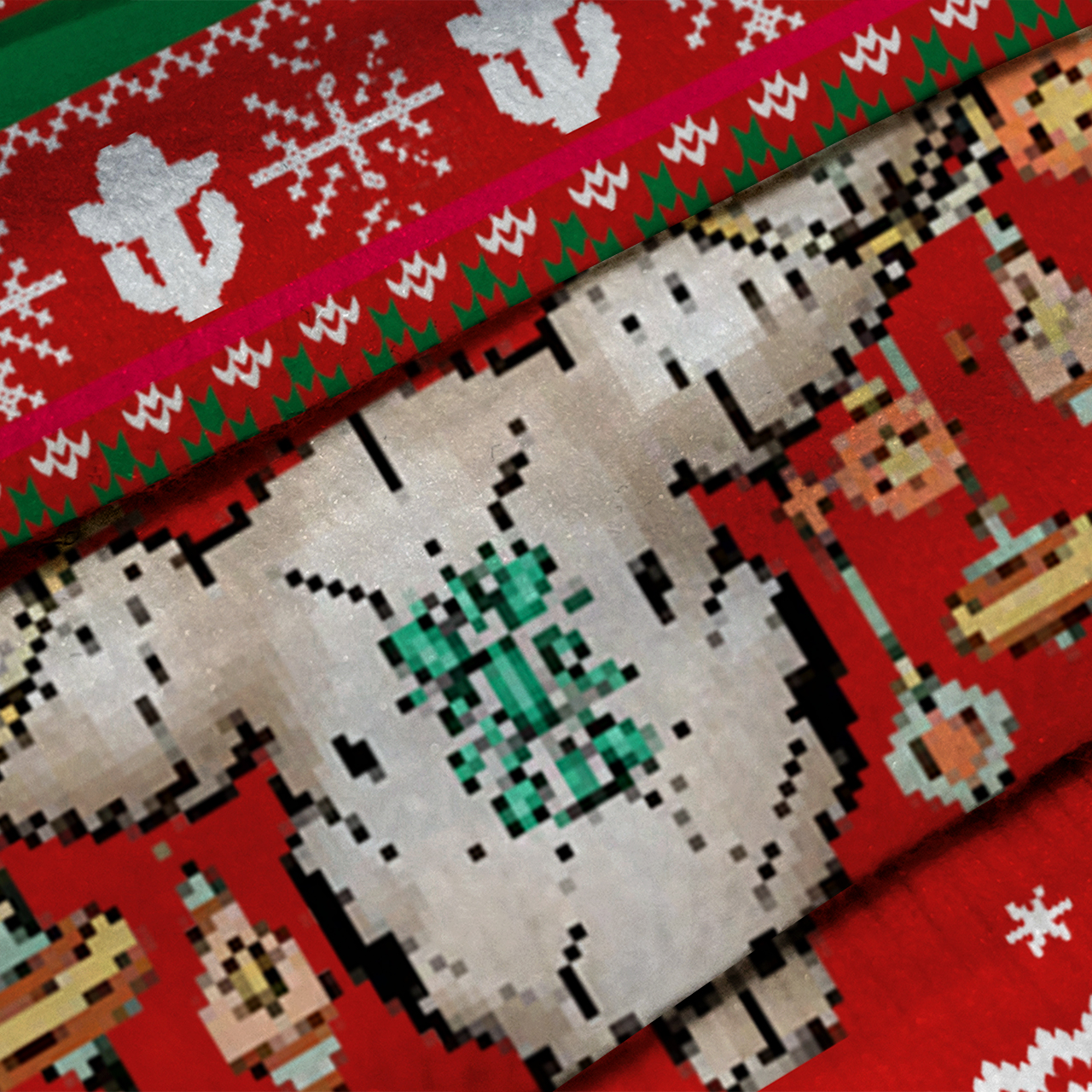 Cowboy Christmas Ugly Knit Sweatshirt