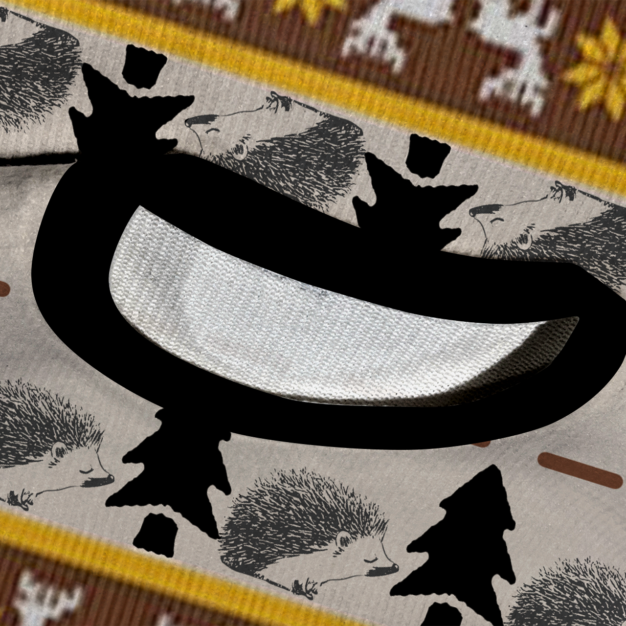 2025 Cute Hedgehog Christmas Ugly Knit Sweatshirt