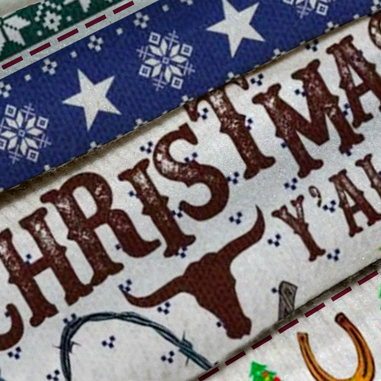 Merry Christmas Y'all Texas Ugly Knit Sweatshirt