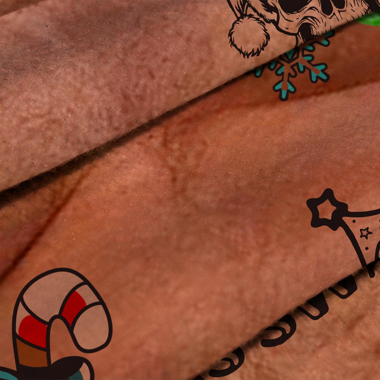 Hairy Chest Ugly Humor Xmas Party Ugly Knit Sweatshirt