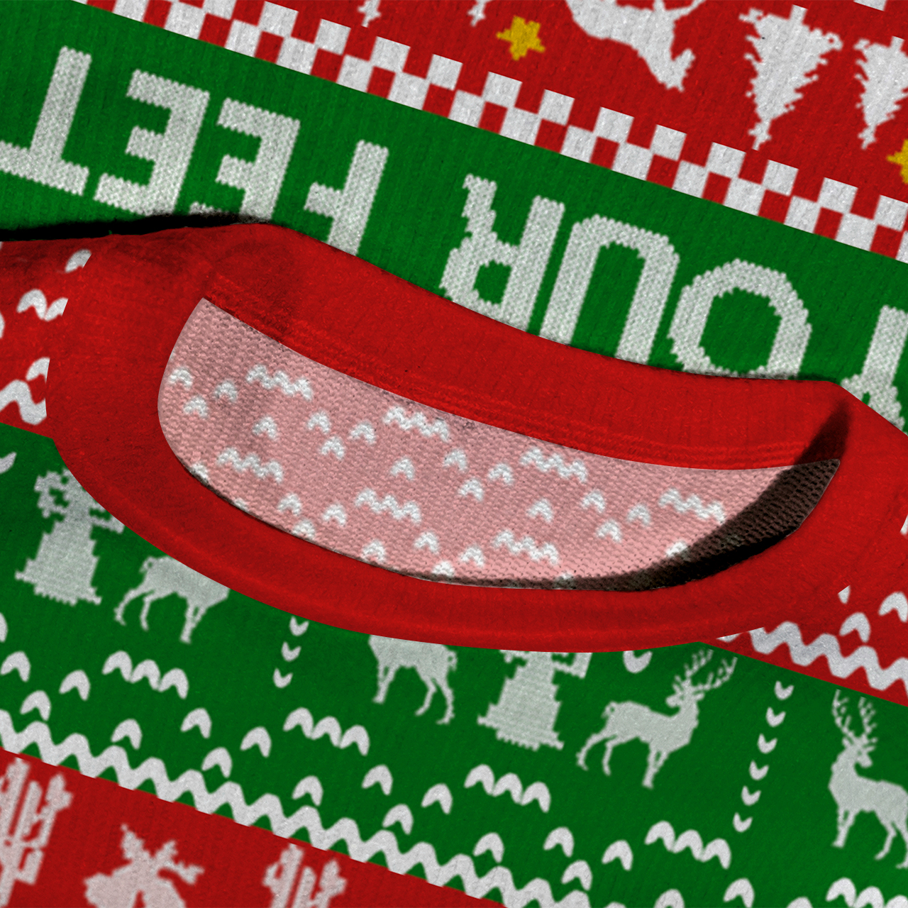 Giddy Up Jingle Horse Pick Up Your Feet Ugly Knit Sweatshirt