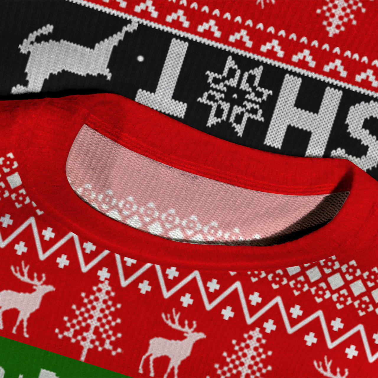 Merry Christmas Skeleton Ugly Knit Sweatshirt