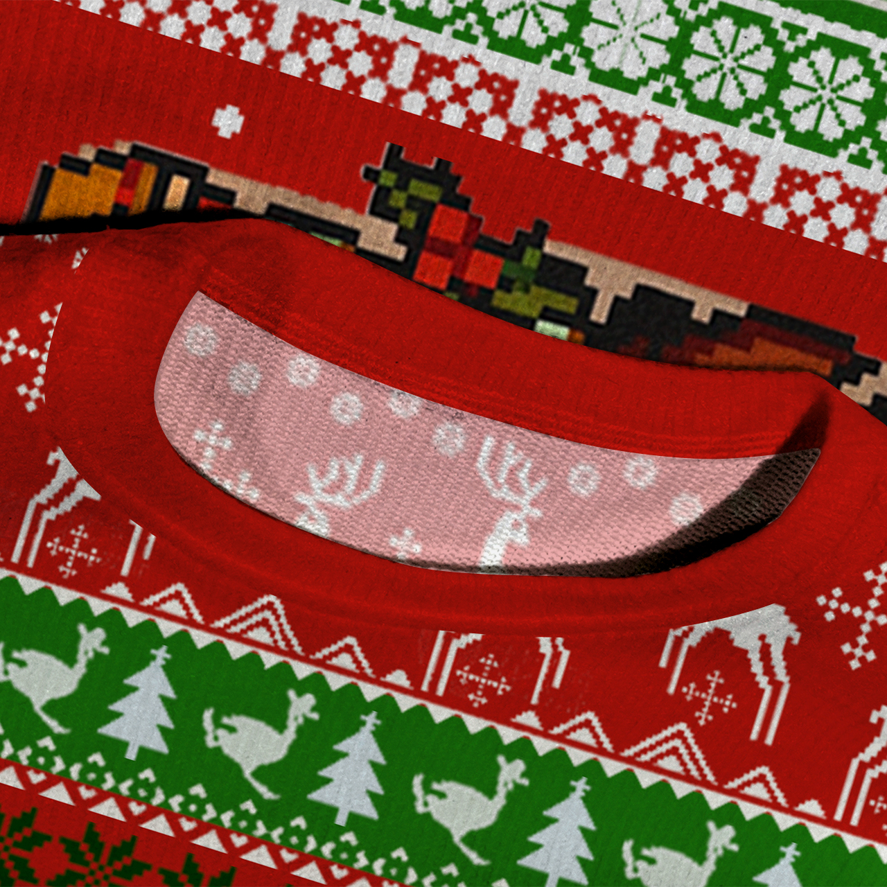 Christmas Funny Goose Ugly Knit Sweatshirt