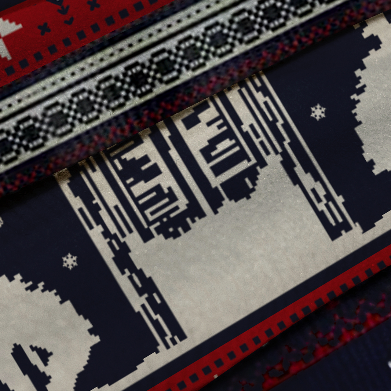 Cowboy Silhouette Ugly Knit Sweatshirt