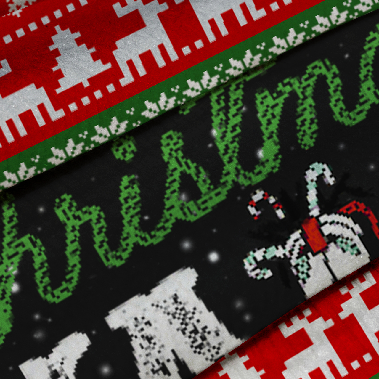 Merry Christmas Yall Cowgirl Ugly Knit Sweatshirt